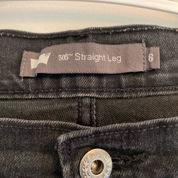 Women’s Levi’s 505 jeans black color size 6 - Picture 2 of 8